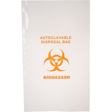 Sac pour autoclavage avec logo Biohazard