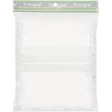 Sachets MINIGRIP zip refermable transparent en plastique biosourcé et zonne d'écriture