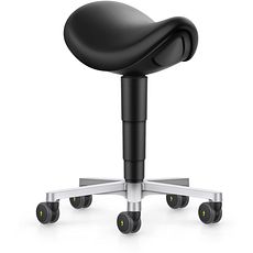 Tabourets Selle ESD antistatique, piètement en aluminium poli