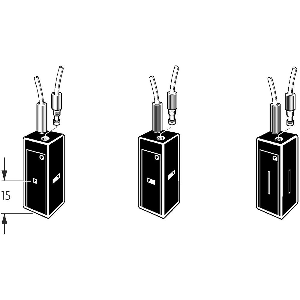 Cuves à circulation pour fluorimètre raccords M6 