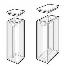 Cuves micro rectangulaires standard avec couvercle en PTFE