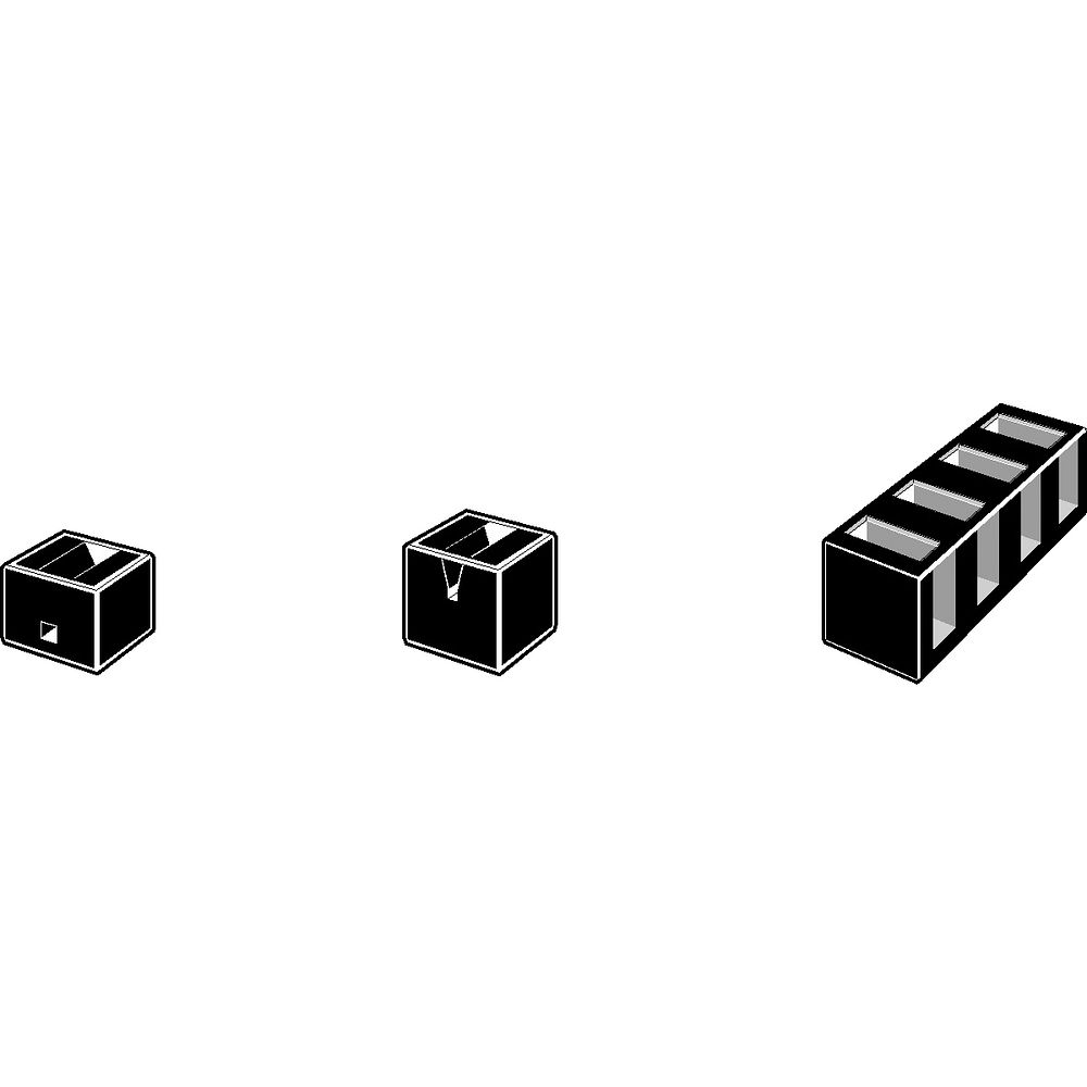 Cuves sub-micro rectangulaires, forme basse