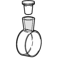Cuves cylindriques standard avec un bouchon en PTFE