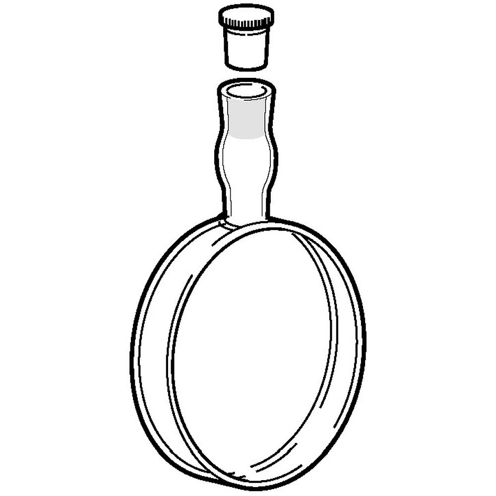 Cuves cylindriques large diamètre avec un bouchon en PTFE