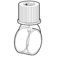 Cuves cylindriques anaérobies avec capuchon à vis GL14 