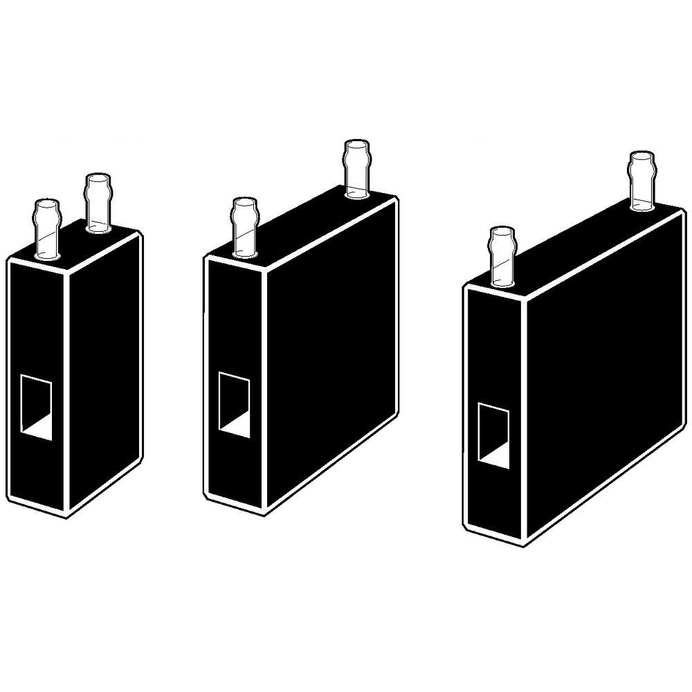 Cuves spectro rectangulaires à circulation continue avec raccords 10&nbspmm