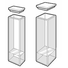 Cuves macro rectangulaires à base épaisse avec couvercle en PTFE