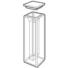 Cuves semi-micro et micro rectangulaires pour fluorimètre avec couvercle en PTFE