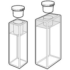 Cuves macro rectangulaires pour fluorimètre avec bouchon étanche en PTFE