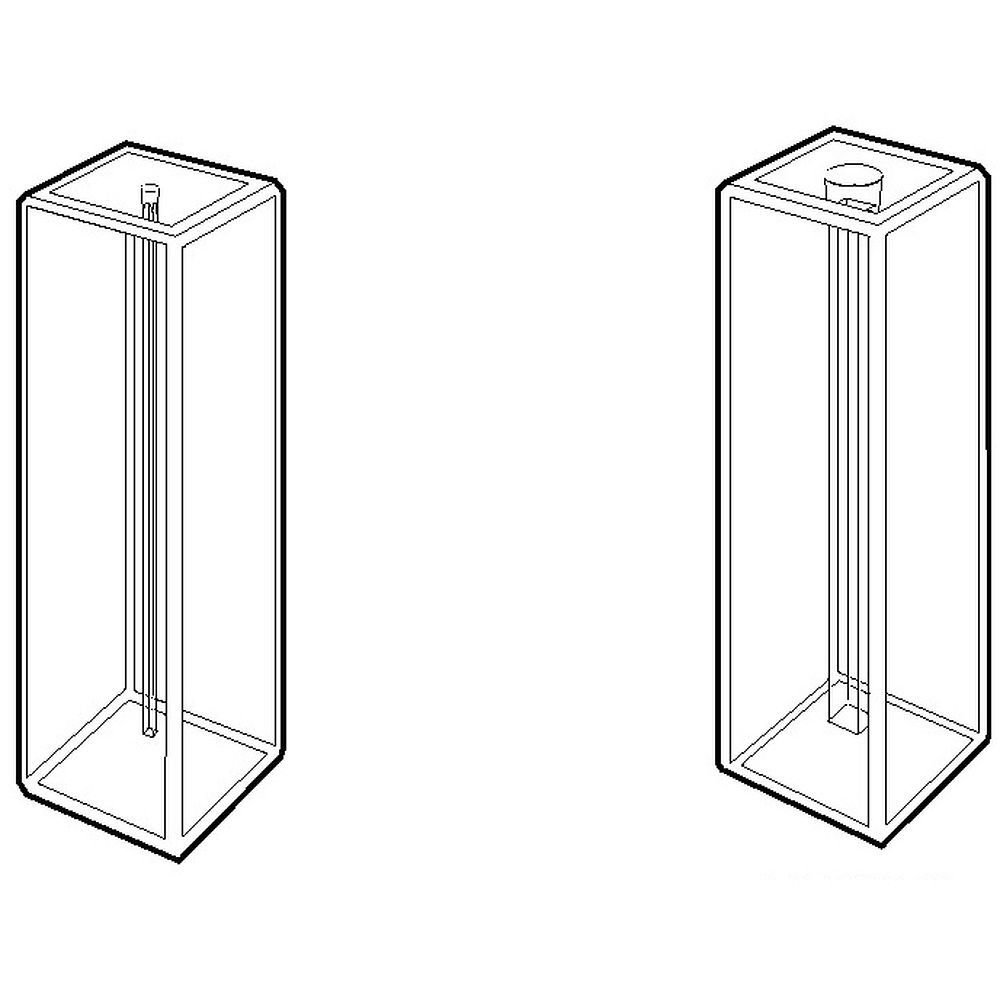 Cuves spectro micro ouvertes pour fluorimètre