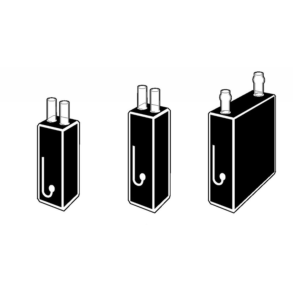 Cuves spectro à circulation continue, fenêtre ronde Ø2&nbspmm, raccord 10&nbspmm