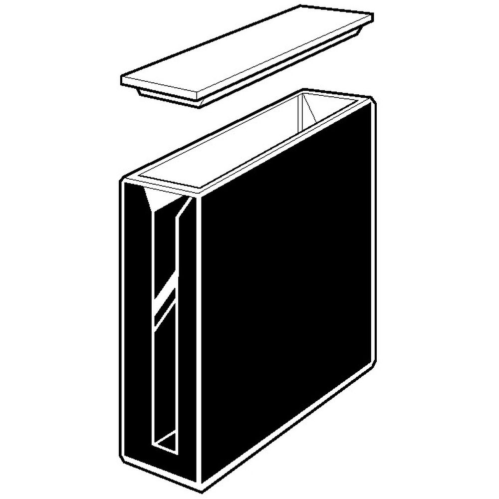 Cuves semi-micro rectangulaires à parois noires avec couvercle en PTFE