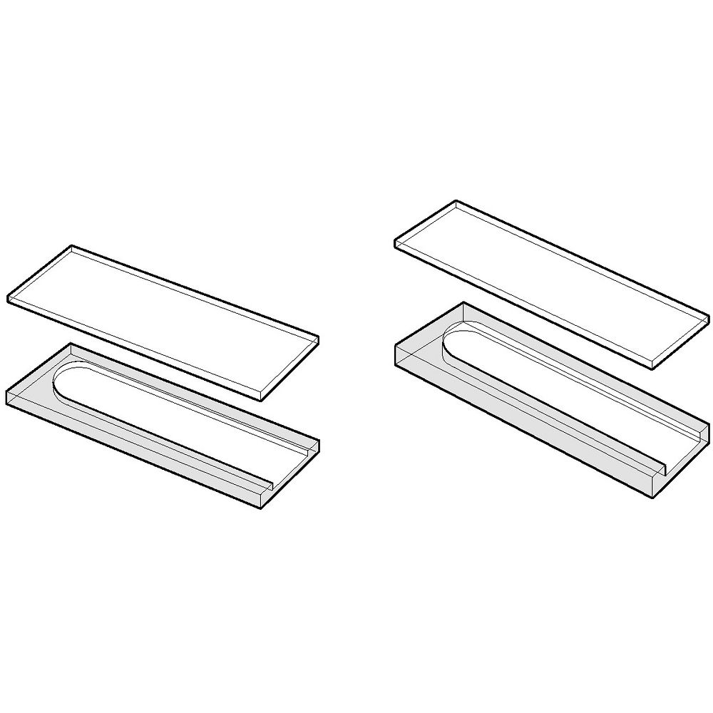 Cuves démontables semi-ouvertes pour micro-volumes