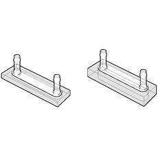 Cuves à circulation pour micro-volumes raccords droits