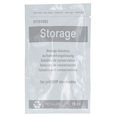 Solution de conservation des électrodes pH/ORP en sachets avec certificat d'analyse NIST