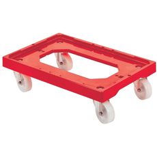Socle rouleur 4 roues pivotantes et chape en acier