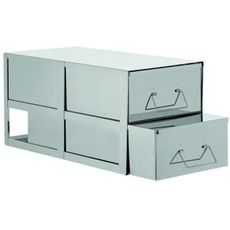 Rack deux tiroirs 560 x 278 x h325 mm pour congélateur vertical