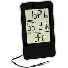Thermo-hygromètre intérieur/extérieur avec horloge