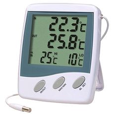 Thermomètre intérieur/extérieur avec alarme répétitive