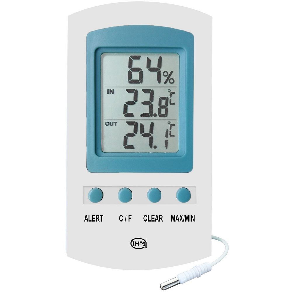 Thermomètre hygromètre économique température externe et interne