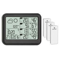 Station météo 3 émetteurs thermo-hygro-baromètre