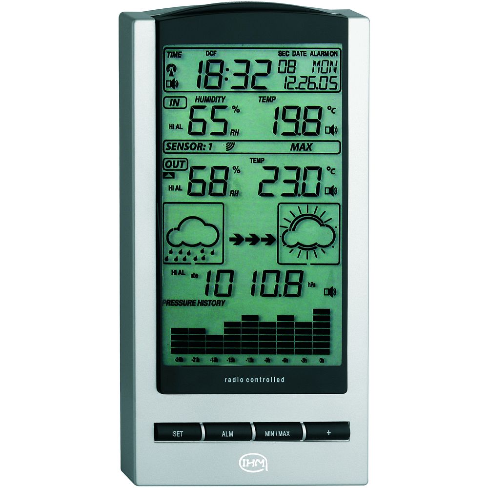 Thermomètre hygromètre int./ext. connecté avec Application, Thermomètres /  Baromètres