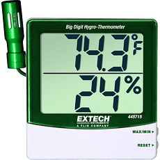Thermo-hygromètre chiffres géants