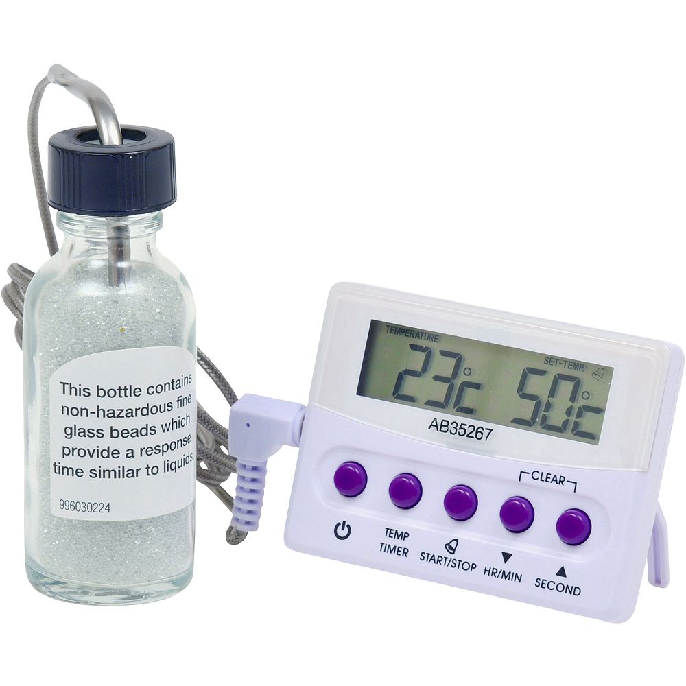 Thermomètres en flacon en verre affichage digital