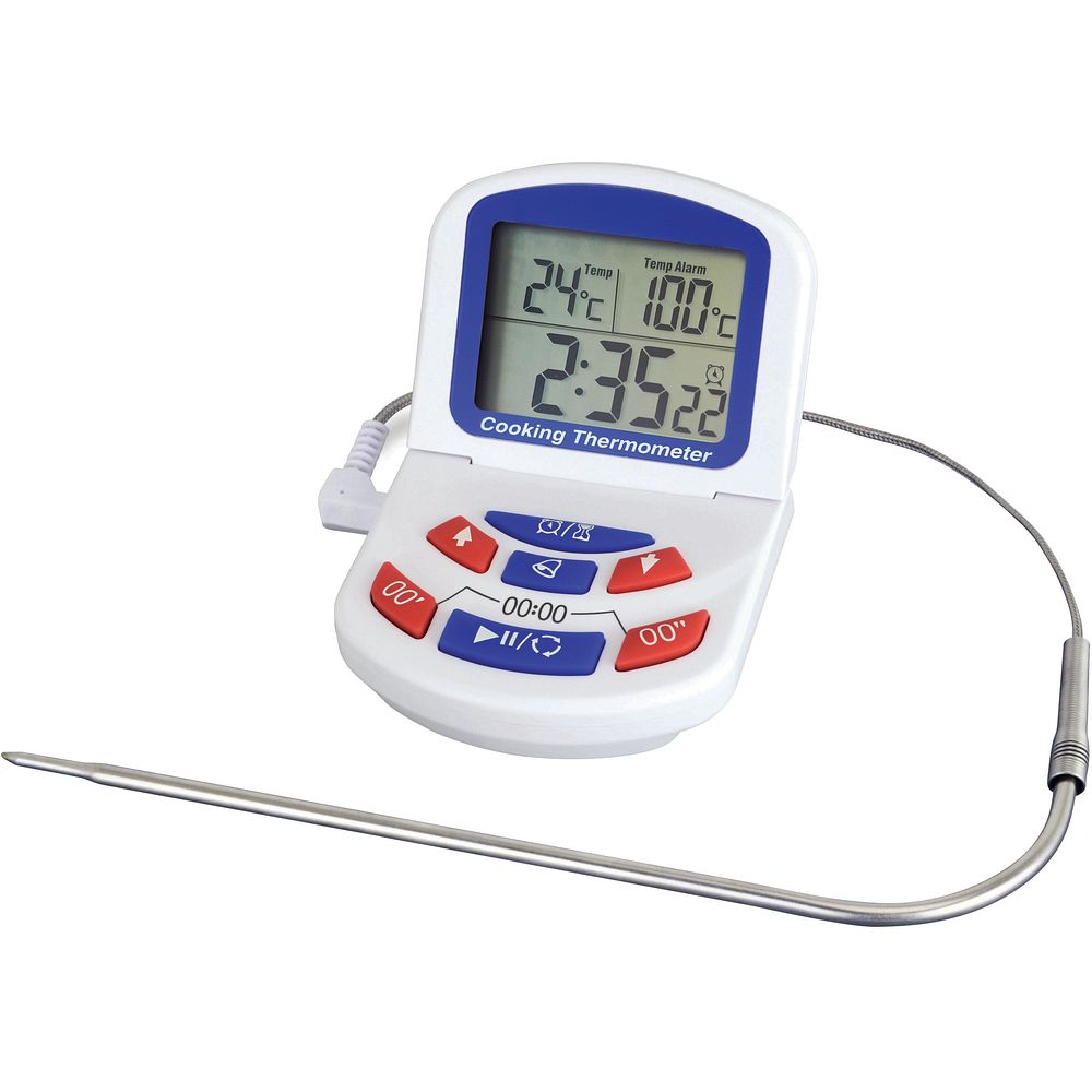 Thermomètre haute température avec sonde de pénétration et minuteur