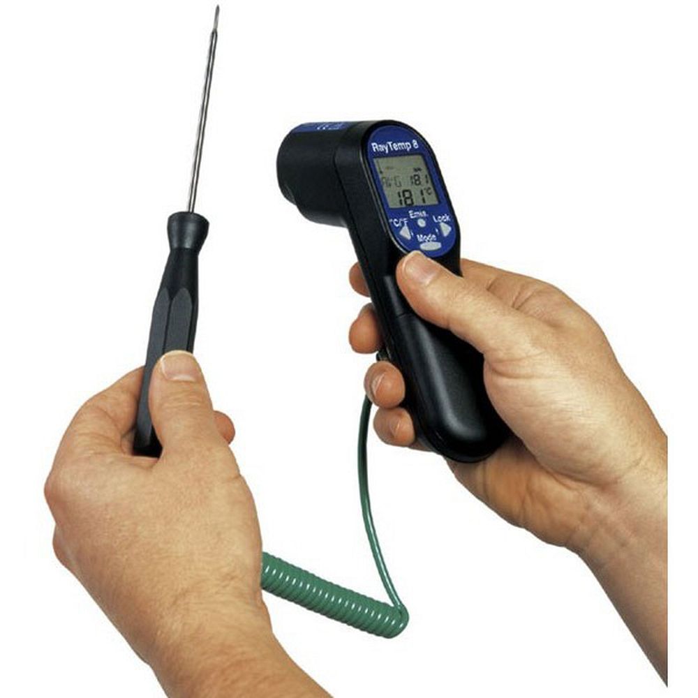 Thermomètre IR avec thermocouple type K