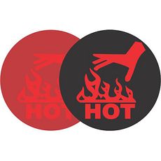 Indicateurs de température illustrés thermosensibles +50°C