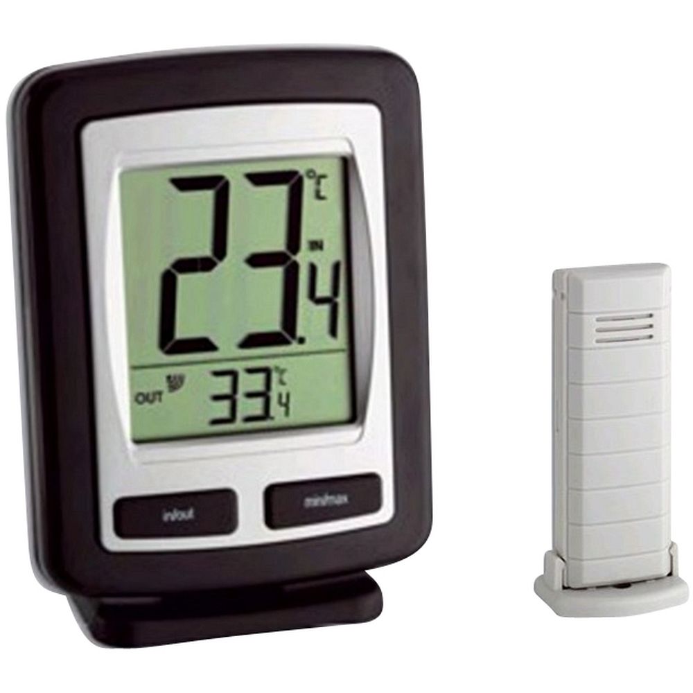Thermomètre sans fil 2 canaux intérieur / extérieur