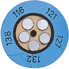 Pastilles circulaires adhésives 5 températures