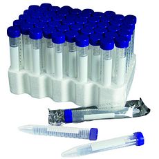 Tubes à centrifuger 15 et 50 ml en polypropylène, graduations sérigraphiées