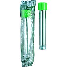 Tubes 12 ml fond rond avec jupe capuchon à vis, en polystyrène