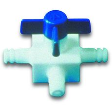 Vannes 3 voies cannelées en PTFE