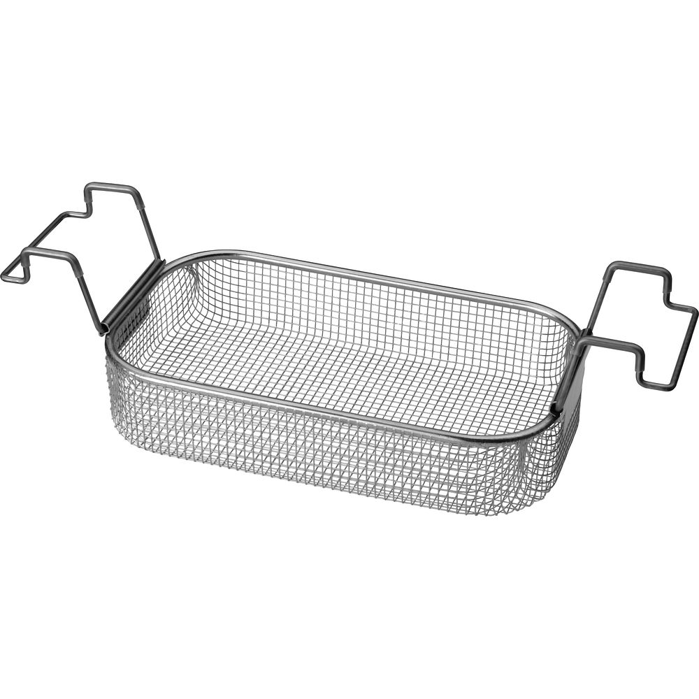 panier d'insertion en inox pour cuves à  ultrasons longues 6 et 9 litres gamme digitale SHE