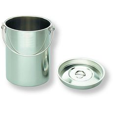 Conteneurs inox avec couvercle et anse