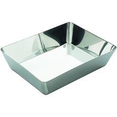 Cuvettes inox sans rebord, fond plat