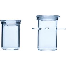 Creusets d'incinération avec couvercle en quartz