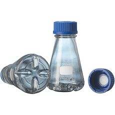 Fioles - Erlenmeyers à déflecteurs en verre borosilicaté 3.3