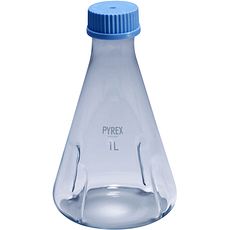 Erlenmeyers à déflecteurs avec bouchons à vis PYREX®