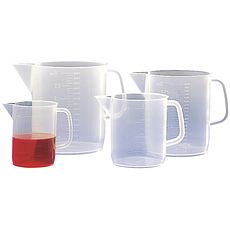 Carafes forme basse en PP graduations moulées