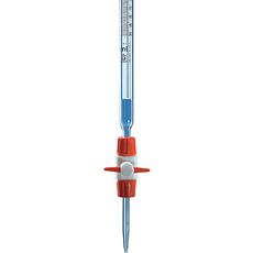 Burettes classe B robinet droit en PTFE