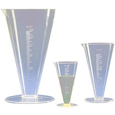 Verres à expérience en PMP-TPX graduations moulées