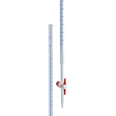 Burettes de Mohr classe AS robinet droit en PTFE