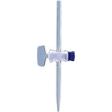 Robinet de burette droit clé en verre