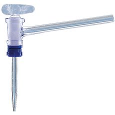 Robinet de burette en angle droit clé en verre