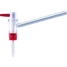 Robinet de burette en angle droit clé en PTFE