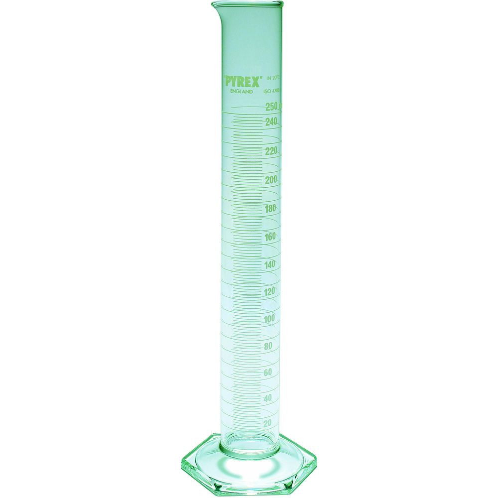Eprouvettes classe B en verre borosilicaté 3.3, pied amovible en plastique  , PYREX®